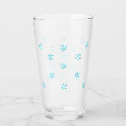 Culbuteur en verre de flocon de neige (Dos)