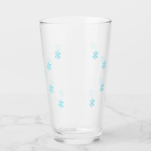 Culbuteur en verre de flocon de neige (Gauche)