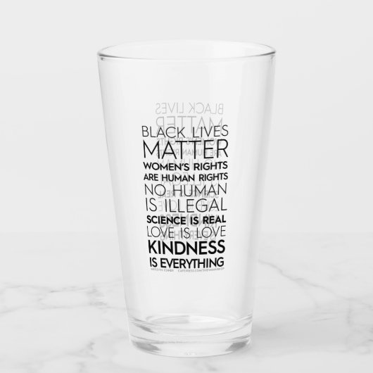 Culbuteur en verre #KindnessisEverything (Devant)