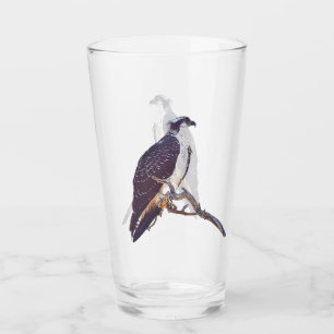 Culbuteur été perché en verre de balbuzard