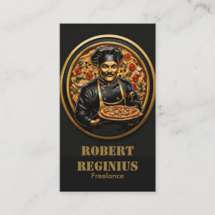 Culinair Artistry: Pizza Chef capunk 2980 Visitekaartje
