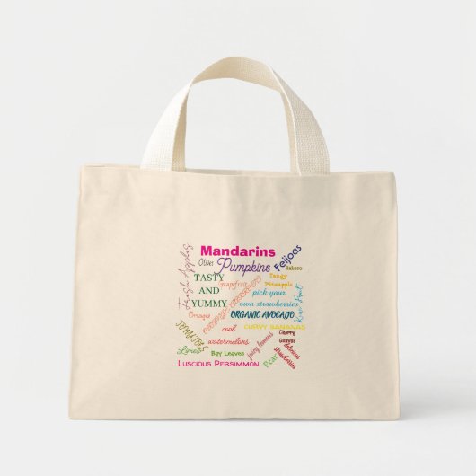 Culinair Canvas Boodschappennet Mini Tote Bag (Voorkant)