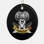 Culinair Genie: Chef Skull Keramisch Ornament (Links)