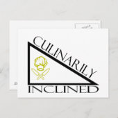 Culinair onklinkend briefkaart (Voorkant / Achterkant)