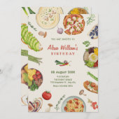 Culinair voedsel kaart (Voorkant / Achterkant)