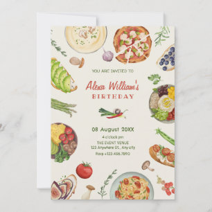 Culinair voedsel kaart