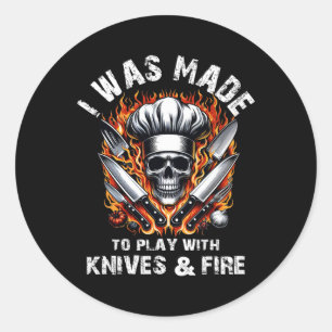 Culinaire Chef Cook die ik gemaakt heb om met nipp Ronde Sticker