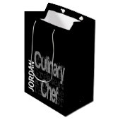 Culinaire Chef Extraordinaire CUSTOM Medium Cadeauzakje (Voorkant Gekanteld)