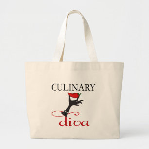 Culinaire Diva Grote Tote Bag