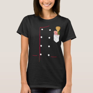Culinaire funny Chef Coat Art voor keukenmachines T-shirt