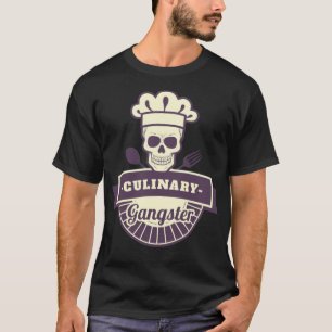Culinaire Gangster Gift Restaurant Cook Chef space T-shirt