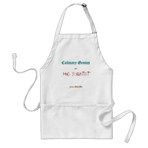 Culinaire Genius/Mad Scientist Standaard Schort
