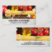 Culinaire Kunsten | Tomatenpasta Visitekaartje (Voorkant / Achterkant)