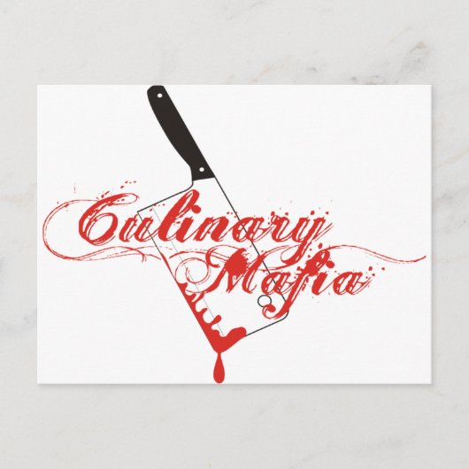Culinaire maffia briefkaart (Voorkant)