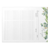 Culinaire Waterverf laat Notitieblok (Voorkant)