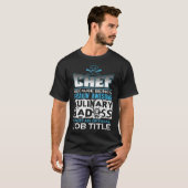 CULINARY BADASS donut verjaardagskriffen T-shirt (Voorkant volledig)
