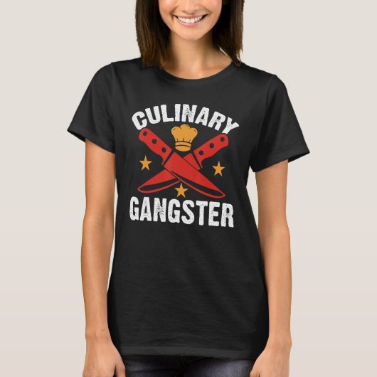 Culinary Gangster Chefs Cooking T-shirt (Voorkant)
