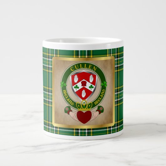 Cullen/O'Cullen Irish Shield Claddagh Extra Grote Beker (Voorkant)