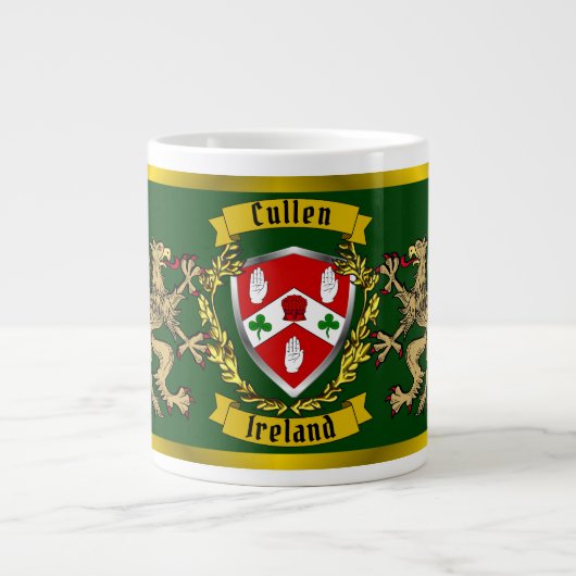 Cullen/O'Cullen Irish Shield & Griffins Extra Grote Beker (Voorkant)