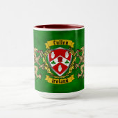 Cullen/O'Cullen Irish Shield & Griffins Mok (Midden)