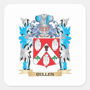 Cullen Wapenschild - Family Crest Vierkante Sticker