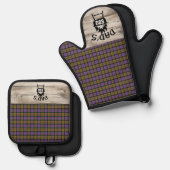 Culloden Ancient Original Scottish Tartan Ovenwant & Pannenlap Set (Voorkant / Achterkant)