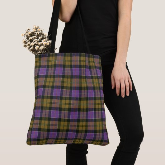 Culloden Ancient Scottish Tartan Canvas tas (Dichtbij)