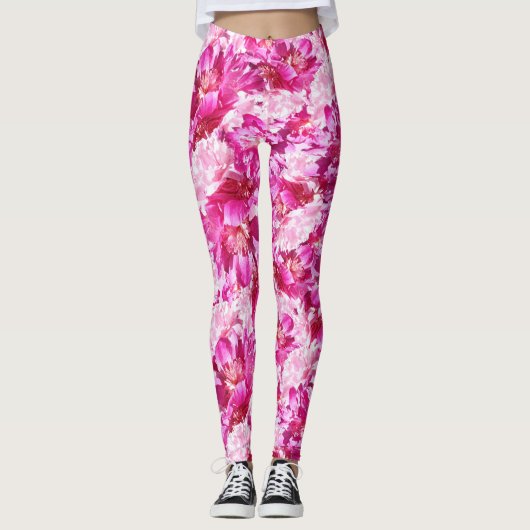 Culotte abstraite florale Legging de yoga de (Devant)