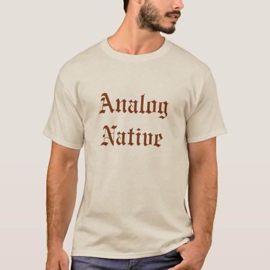culotte en fer T-shirt Analog Native (Devant)