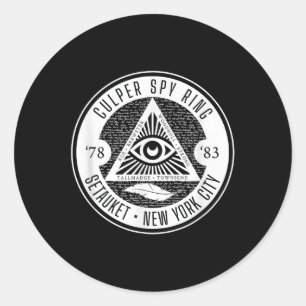 Culper Spy Ring Revolutionaire Oorlog Ronde Sticker