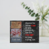 Cult of Individualism True Courage Briefkaart (Staand voorkant)