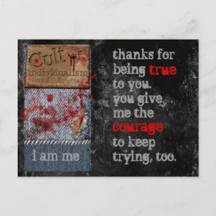 Cult of Individualism True Courage Briefkaart