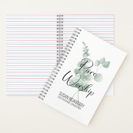 Culte pure Carnet à 2 faces Eucalyptus (À l'intérieur)