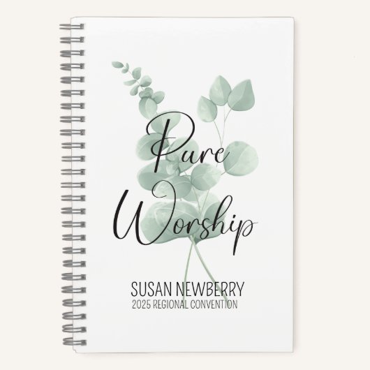 Culte pure Carnet à 2 faces Eucalyptus (Recto)