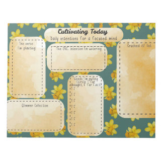 Cultivating Today Desk – Daily Intention Daffodil Notitieblok