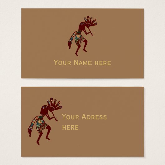 Culture amérindienne - Danse Kokopelli 3 (Devant & derrière)