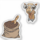 culture saoudienne camel et stickers café (Devant)
