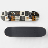 Culturel Africain Abstrait Imprimer Skateboard (Horz)