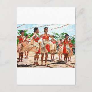 Culturele dans in Papoea-Nieuw-Guinea Briefkaart