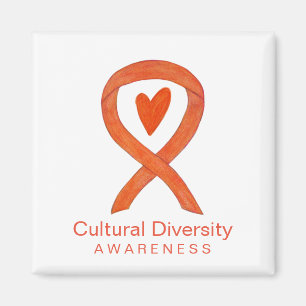 Culturele diversiteit Bewustmaking Ribbon Fridge M Magneet