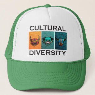 Culturele diversiteit trucker pet