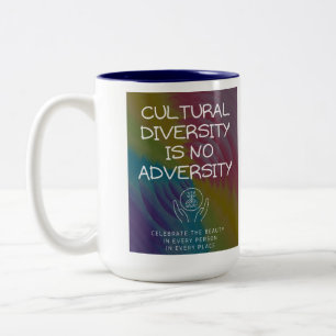 Culturele diversiteit tweekleurige koffiemok