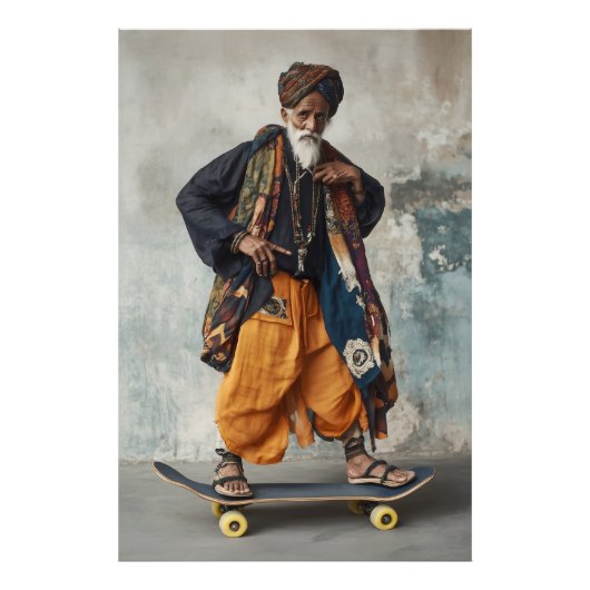 Culturele fusie op wielen foto afdruk (Voorkant)