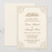 Culturele Moslim Huwelijksuitnodigingen Kaart (Voorkant / Achterkant)