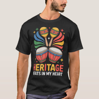 Culturele Ritmes Klinken In Mijn Hart Trommels T-shirt