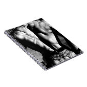 Culturiste masculin de dessin de carnet dans des (Côté Droit)