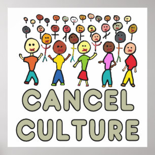 Cultuur annuleren poster