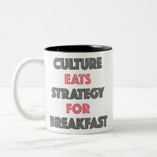 Cultuur eet strategie voor ontbijt Mok