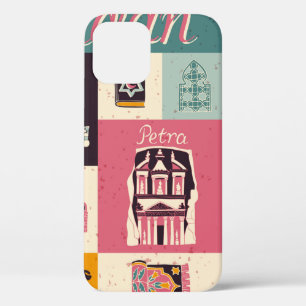 Cultuur en nationale kleur van Jordanië. COLLECTIE iPhone 12 Hoesje
