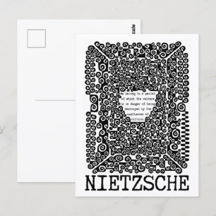 CULTUUR verkeert in een gevarenfilosofie, nietzsch Briefkaart
